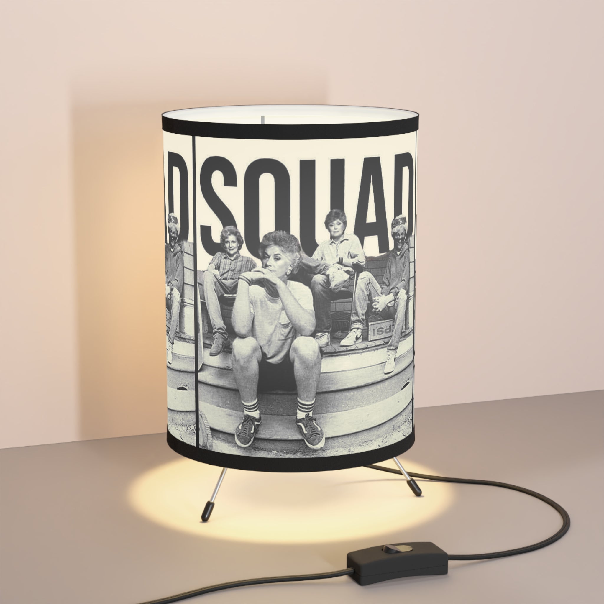 The Golden Girls 80's TV Show- Tripod Lamp with High-Res Printed Shade, US\CA plug - Creations by Chris and Carlos